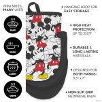 Best Brands Disney Apron & Oven Mitts Set – 3 Piece Bundle with 1 Cotton Kitchen Apron for Cooking & 2 Heat Resistant Pot Holders