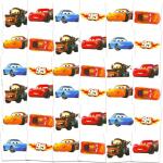 Disney Cars Tattoos Party Favors Bundle ~ 72 Perforated Individual 2" x 2" Cars Temporary Tattoos for Kids Boys Girls (Cars Party Supplies)
