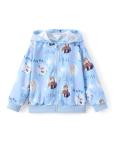 Disney Frozen Elsa&Anna Toddler Girl Zip Up Hoodie Light Blue Olaf Print Zipper Sweatshirt Jacket School Birthday Fall Winter Coat 5-6Y