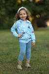 Disney Frozen Elsa&Anna Toddler Girl Zip Up Hoodie Light Blue Olaf Print Zipper Sweatshirt Jacket School Birthday Fall Winter Coat 5-6Y