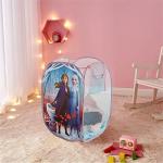 Frozen 2 Pop-Up Hamper for Kids,Laundry Hamper with Anna & Elsa Design, Durable Mesh Fabric & Carry Handles, 21”H x 13.5”W, Collapsible Storage for Bedroom or Playroom
