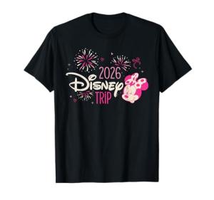 Disney Minnie Mouse & Fireworks 2026 Disney Trip Vacation T-Shirt
