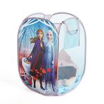 Frozen 2 Pop-Up Hamper for Kids,Laundry Hamper with Anna & Elsa Design, Durable Mesh Fabric & Carry Handles, 21”H x 13.5”W, Collapsible Storage for Bedroom or Playroom