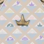 Disney Princess Geometric Pattern Sling Bag with Adjustable Strap