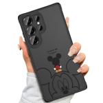 Threehundred Case for Samsung Galaxy S25 Ultra 6.9", Cute Aesthetic Design Black Translucent Frosted Matte Soft Bumper & Hard Back Protective Phone Case with Camera Protection - Mic