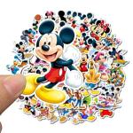 50Pcs Hot Disney Mickey Mouse Stickers for Water Bottle Cup Laptop Guitar Car Motorcycle Bike Skateboard Luggage Box Vinyl Waterproof Graffiti Patches JHSL