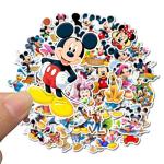 50Pcs Hot Disney Mickey Mouse Stickers for Water Bottle Cup Laptop Guitar Car Motorcycle Bike Skateboard Luggage Box Vinyl Waterproof Graffiti Patches JHSL