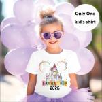 Magical Family Shirts Matching 2026 Vacation Family Matching Outfits Mom and Mini Cute Summer Trip Clothes