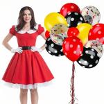 Mouse Party Balloons and Garland Set - 75 Pieces