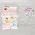 Disney Princess Kids Bedding Super Soft & Cozy Comforter and Sheet Set, Full, (Officially Licensed Product) by Franco