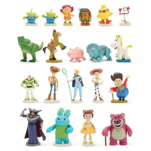 Disney Store Official Toy Story Mega Figure Set- 19 Fully Sculpted Figurines - Includes Woody, Buzz Lightyear, Jessie, Rex, & More - Perfect Pixar Gift for Fans of Toy Figures & Playsets