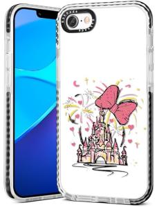 Lotadilo Cute Case for iPhone 6/6S/7/8/SE(2020/2022) - for Women Girls Kawaii Funny Design Fun Aesthetic Castle Fashion Girly for Teens Pattern TPU Bumper Phone Covers
