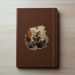 Mouse Sitting on Toilet in Mouse Hole Decal - Mouse Hole Sticker with 3D Effect - Funny Gift - Potty Training Gift Idea