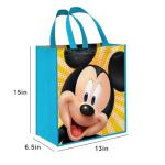 Disney Mickey & Minnie Mouse Tote Bag Set - 3 Classic Disney Reusable Grocery Bags, Travel Totes, for Party Favor Supplies, Plus Stickers