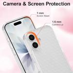 QLTYPRI Cute Phone Case for iPhone 17 Case Polka Dot Fashion Aesthetic Design for Women Girls, Slim TPU Shockproof Protective Phone Cover for iPhone 17 - Clear