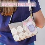 CKONXE Mouse Design Silicone Case Compatible with Touchland Hand Sanitizer Spray 1 fl oz, Silicone Protective Case Holder with Keychain for Power Mist and Glow Mist, Pink