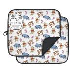 Disney Dish Drying Mats for Kitchen Counter (2 Pack) – 16" x 18" Absorbent Kitchen Drying Mats for Dishes – Mickey & Minnie, Winnie the Pooh, & Stitch Dish Mats