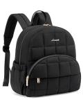 LOVEVOOK Small Backpack Purse for Women, Mini Puffer Backpack with Anti-theft Pocket, Lightweight Quilted Casual Daypack for Daily Work & Travel