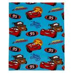 Disney Cars Radiator Springs Blue and Red Lightning McQueen and Tow-Mater Super Soft Toddler Blanket