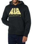 Amazon Essentials Disney | Marvel | Star Wars Men's Sherpa-Lined Hooded Pullover Sweatshirt, Star Wars Logo, X-Small
