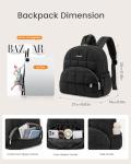 LOVEVOOK Small Backpack Purse for Women, Mini Puffer Backpack with Anti-theft Pocket, Lightweight Quilted Casual Daypack for Daily Work & Travel