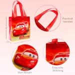 Disney Cars Party Favor Bags Set – 24 Pack of 8" Cars Party Goodie Bags for Kids Bulk Reusable Mini Totes | Lightning McQueen Birthday Party Supplies