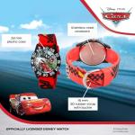 Disney Lightning McQueen Watch for Boys – Cars Analog Watch for Kids 3-5, Toddler Cars Watches with Red 3D Strap & Black Bezel, Perfect Lightning McQueen Gift Boys, Fun and Stylish Timepiece Fans