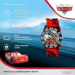 Disney Lightning McQueen Watch for Boys – Cars Analog Watch for Kids 3-5, Toddler Cars Watches with Red 3D Strap & Black Bezel, Perfect Lightning McQueen Gift Boys, Fun and Stylish Timepiece Fans