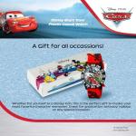 Disney Lightning McQueen Watch for Boys – Cars Analog Watch for Kids 3-5, Toddler Cars Watches with Red 3D Strap & Black Bezel, Perfect Lightning McQueen Gift Boys, Fun and Stylish Timepiece Fans