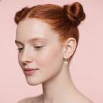 Cute Mickey Bow Dangle Earrings in Silver & Gold