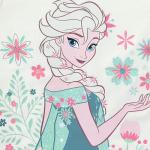 Disney Frozen Little Girls T-Shirt Pack, Off White/Turq/Coral