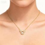 Marsgoo Mouse Necklaces for Women (Crystal)