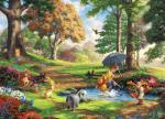 Ceaco - Puzzles for Adults 1000 Pieces Thomas Kinkade Disney Winnie The Pooh Jigsaw, Made in USA, Premium Recycled Board