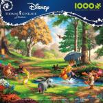 Ceaco - Puzzles for Adults 1000 Pieces Thomas Kinkade Disney Winnie The Pooh Jigsaw, Made in USA, Premium Recycled Board