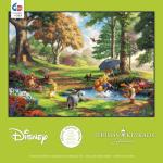 Ceaco - Puzzles for Adults 1000 Pieces Thomas Kinkade Disney Winnie The Pooh Jigsaw, Made in USA, Premium Recycled Board