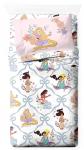 Jay Franco Kids Sheet Set with Fitted, Flat Sheets & Pillow Cover - Ultra-Soft Bedding with Pillowcase for Room Decor, White – Disney Princess, 3 Piece Twin