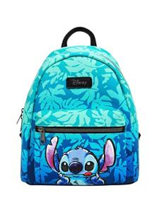 Disney Lilo & Stitch Blue Tropical Leaves Mini Backpack BLACK NONE