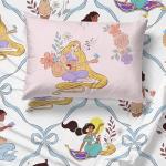 Jay Franco Kids Sheet Set with Fitted, Flat Sheets & Pillow Cover - Ultra-Soft Bedding with Pillowcase for Room Decor, White – Disney Princess, 3 Piece Twin