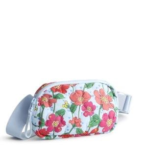 Vera Bradley Women's Disney Featherweight Woodward Small Belt Bag, Mickey Meadow, One Size