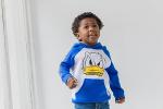 Disney Mickey Mouse Donald Duck Toddler Boys Fleece Hoodie Blue/White 4T
