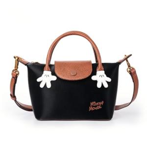 MINISO Disney Mickey Mouse Small Crossbody Bag, Handbags Purses with Adjustable Strap for Women, Ladies Shoulder Totes Bag with Zipper Pockets for Phone Wallet Keys