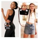 MINISO Disney Mickey Mouse Small Crossbody Bag, Handbags Purses with Adjustable Strap for Women, Ladies Shoulder Totes Bag with Zipper Pockets for Phone Wallet Keys