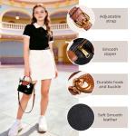 MINISO Disney Mickey Mouse Small Crossbody Bag, Handbags Purses with Adjustable Strap for Women, Ladies Shoulder Totes Bag with Zipper Pockets for Phone Wallet Keys