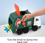 Fisher-Price Imaginext Disney Pixar Toy Story Garbage Truck with 3-inch Buzz Lightyear, Woody & Lotso Action Figures, Alien Friend & Toy Vehicle (Amazon Exclusive)