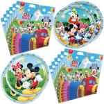 40pcs Mickey Party Supplies include 20 plates, 20 napkins for Mickey birthday party decoration