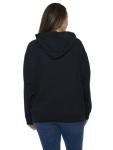 Disney Mickey Mouse and Friends Women's Zip Hoodie w/Pockets, Officially Licensed Black Fleece Sweatshirt with Character Graphics, Daisy, Goofy, Donald, Pluto, Cozy Lining (XXL)