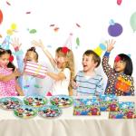 40pcs Mickey Party Supplies include 20 plates, 20 napkins for Mickey birthday party decoration