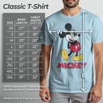 Men's Mickey & Friends Mickey Stance T-Shirt - Light Blue: Classic - X Large