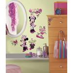 RoomMates RMK2554SCS Minnie Fashionista Peel and Stick Wall Decal, Pink