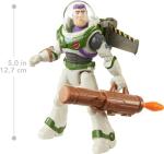 Mattel Disney Pixar Lightyear Action Figure & Accessories, Mission Equipped Buzz Lightyear Figure & Projectiles, Blasting Action